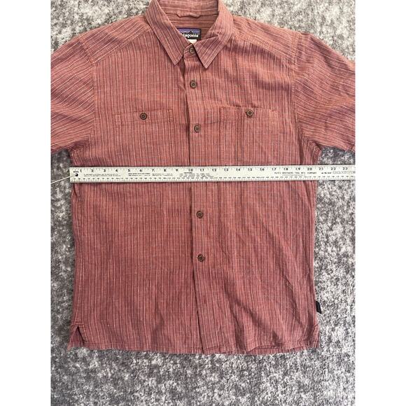 Patagonia Short Sleeve Plaid Shirt Mens Medium Red Classic Fit - Picture 5 of 13